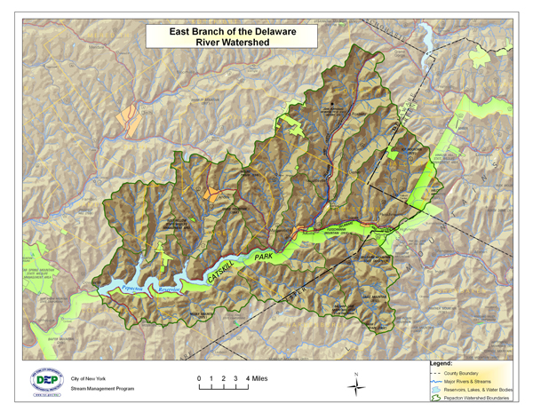 East Branch Delaware River Map